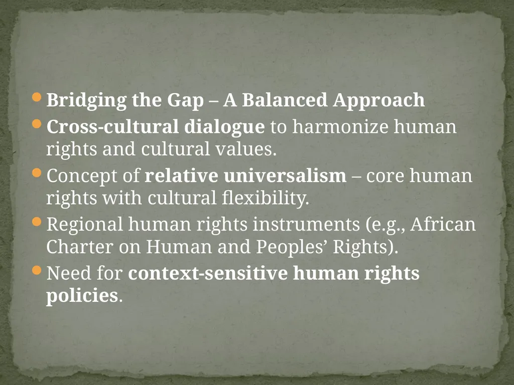 Topic-Universalism vs. Relativism Presented - slide 18 of 20