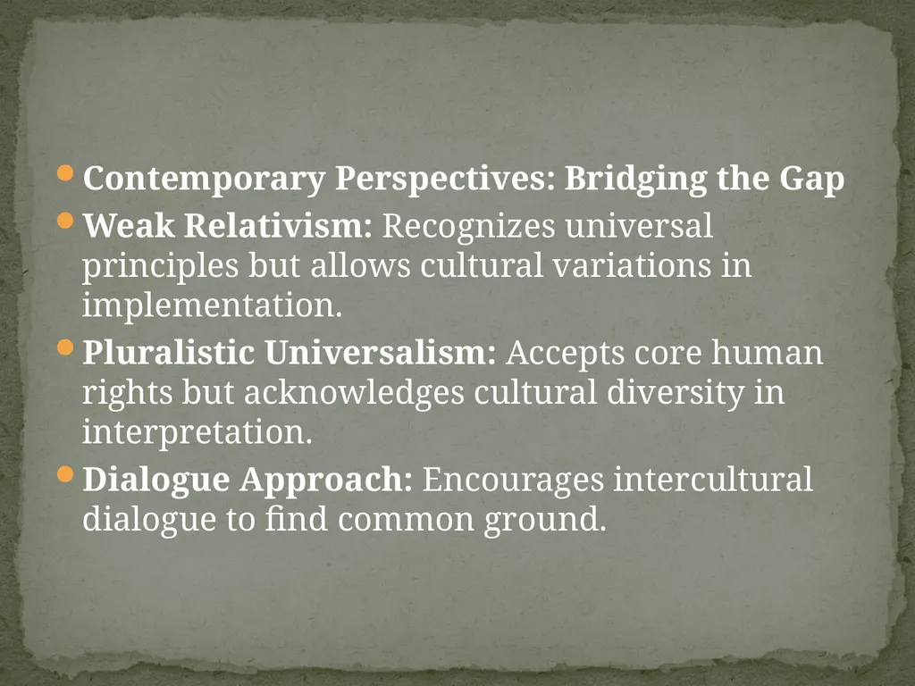 Topic-Universalism vs. Relativism Presented - slide 17 of 20
