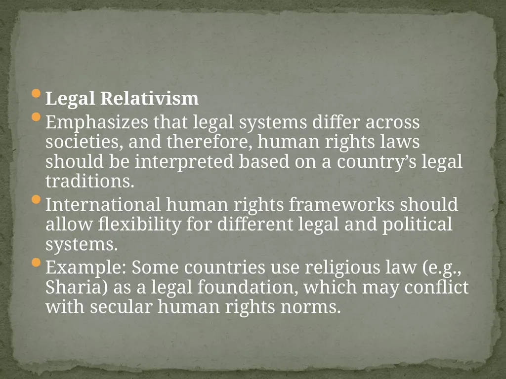 Topic-Universalism vs. Relativism Presented - slide 9 of 20