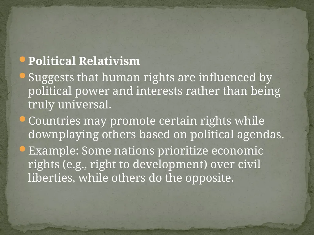 Topic-Universalism vs. Relativism Presented - slide 11 of 20
