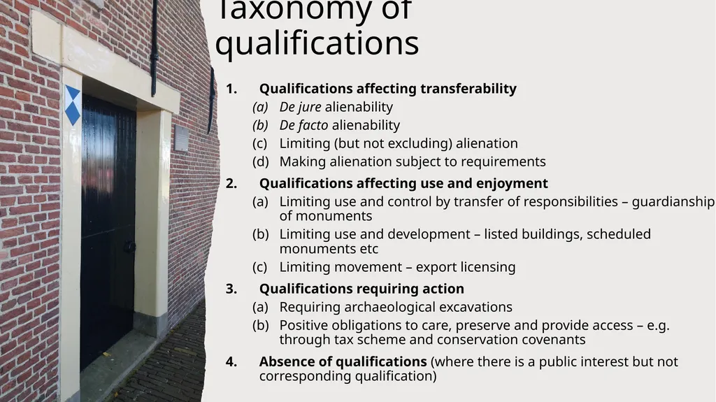 Inalienability: restricting property rights in - slide 5 of 20