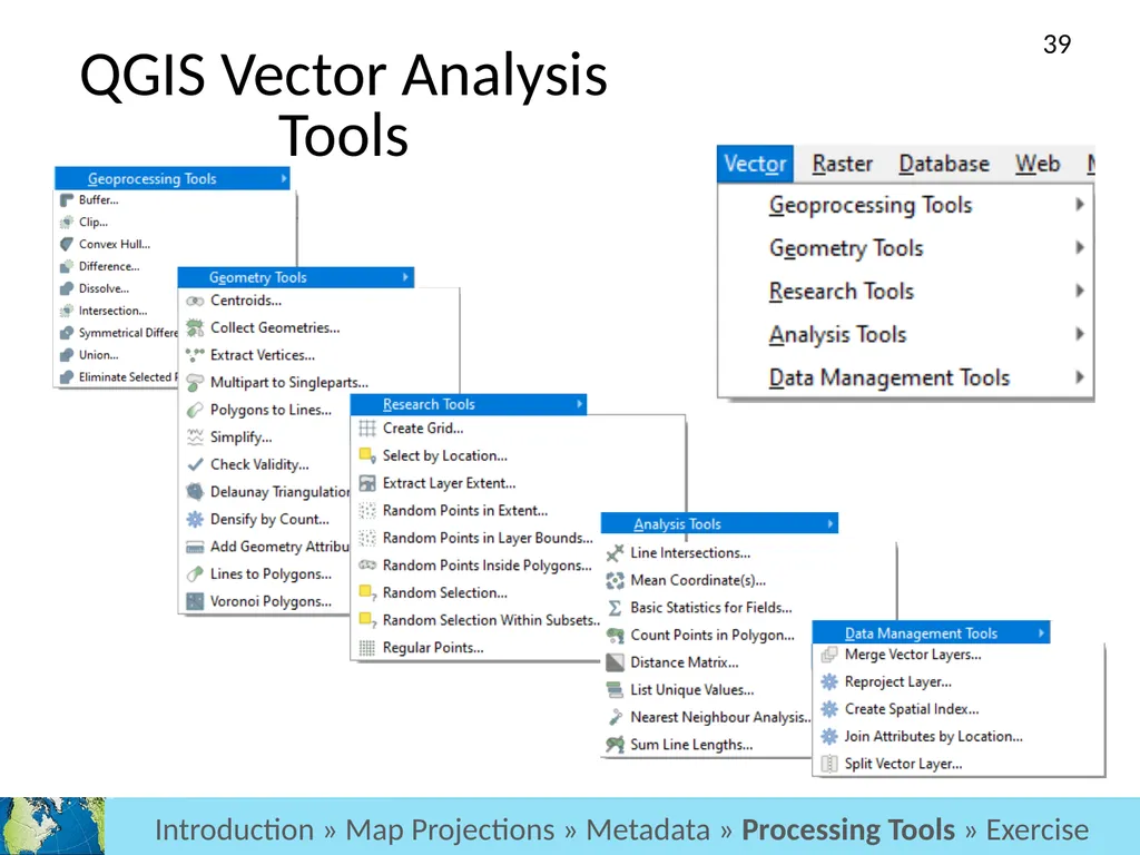 GIS Level 2: Introduction to Spatial Analysis - slide 39 of 70