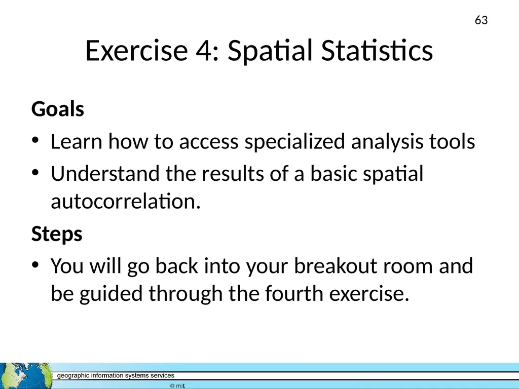 GIS Level 2: Introduction to Spatial Analysis - slide 63 of 70