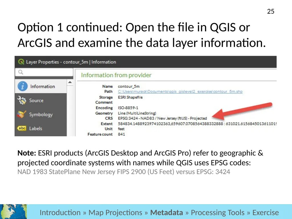 GIS Level 2: Introduction to Spatial Analysis - slide 25 of 70