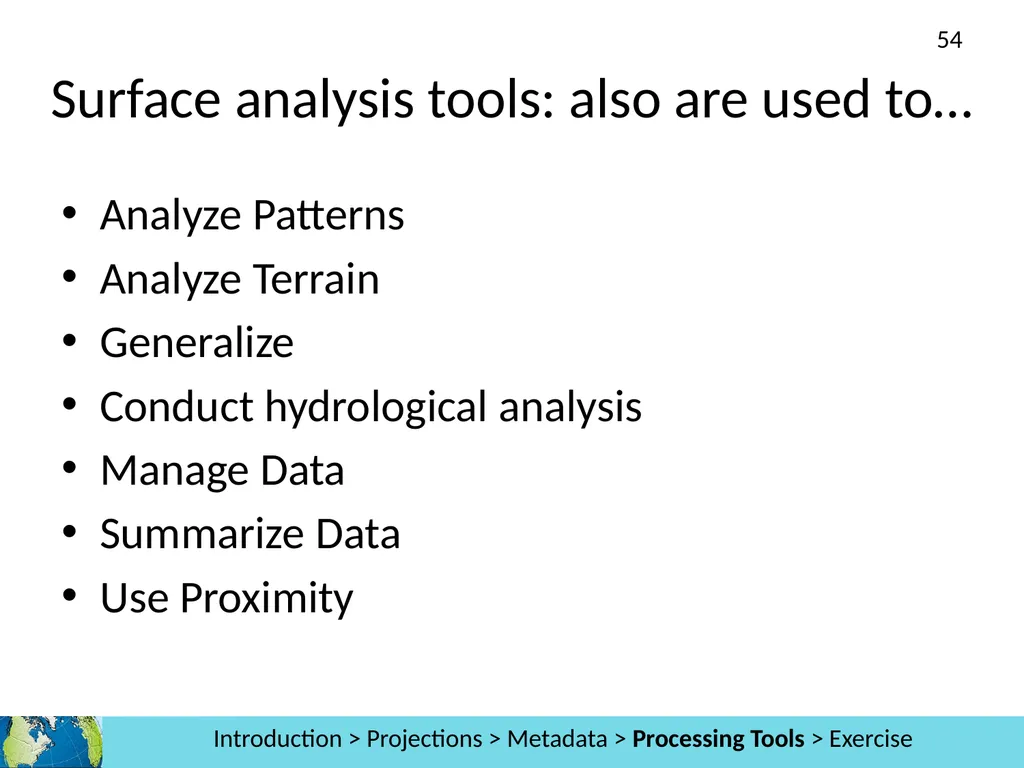 GIS Level 2: Introduction to Spatial Analysis - slide 54 of 70