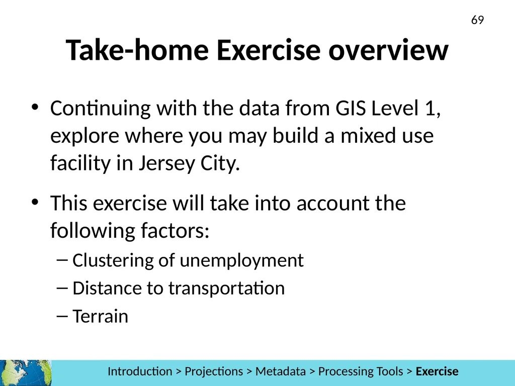 GIS Level 2: Introduction to Spatial Analysis - slide 69 of 70