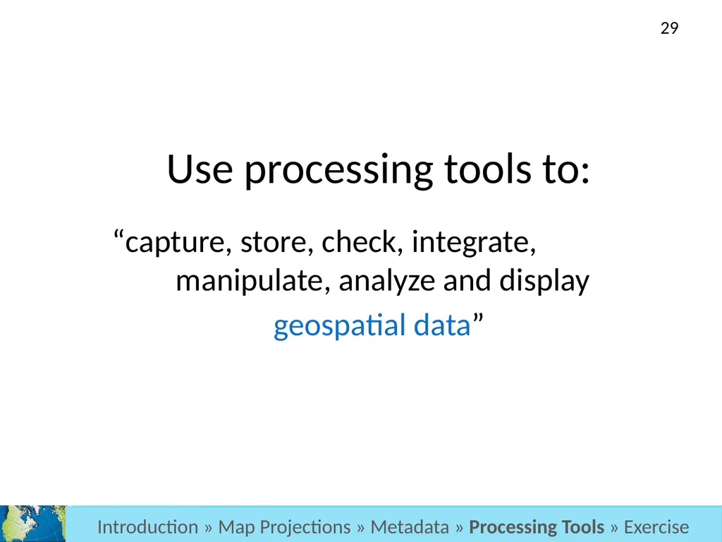 GIS Level 2: Introduction to Spatial Analysis - slide 29 of 70