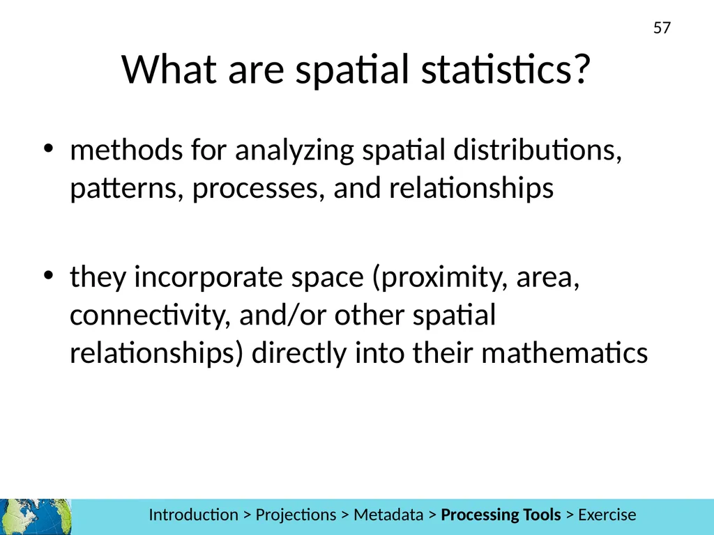 GIS Level 2: Introduction to Spatial Analysis - slide 57 of 70