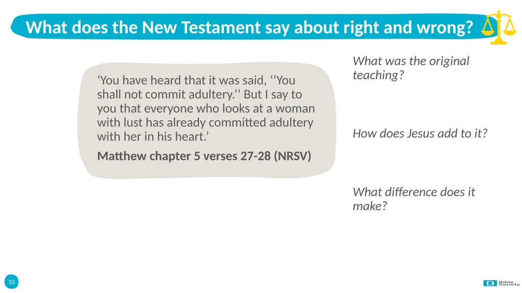 Morality and Ethics 1 Morality and Ethics Knowing - slide 10 of 13