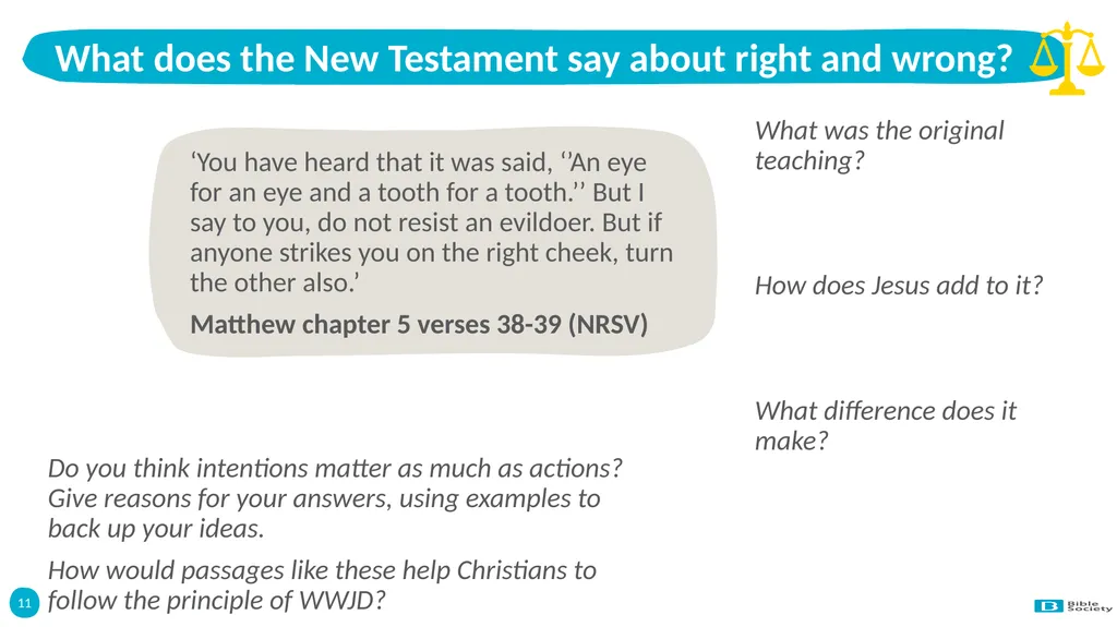 Morality and Ethics 1 Morality and Ethics Knowing - slide 11 of 13