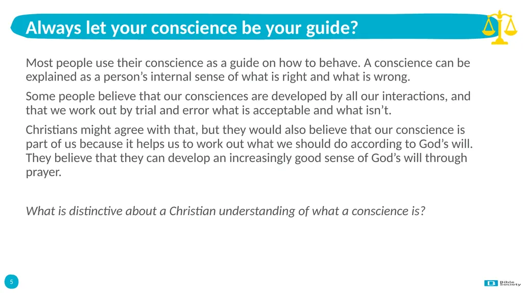 Morality and Ethics 1 Morality and Ethics Knowing - slide 5 of 13