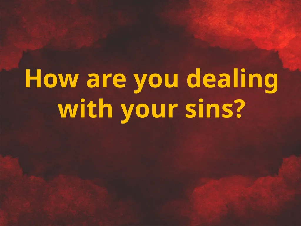 Understanding Sin To miss the mark Transgression – - slide 18 of 18