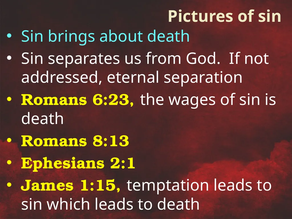 Understanding Sin To miss the mark Transgression – - slide 17 of 18