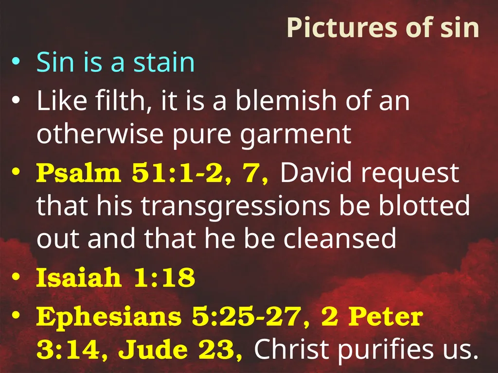 Understanding Sin To miss the mark Transgression – - slide 14 of 18