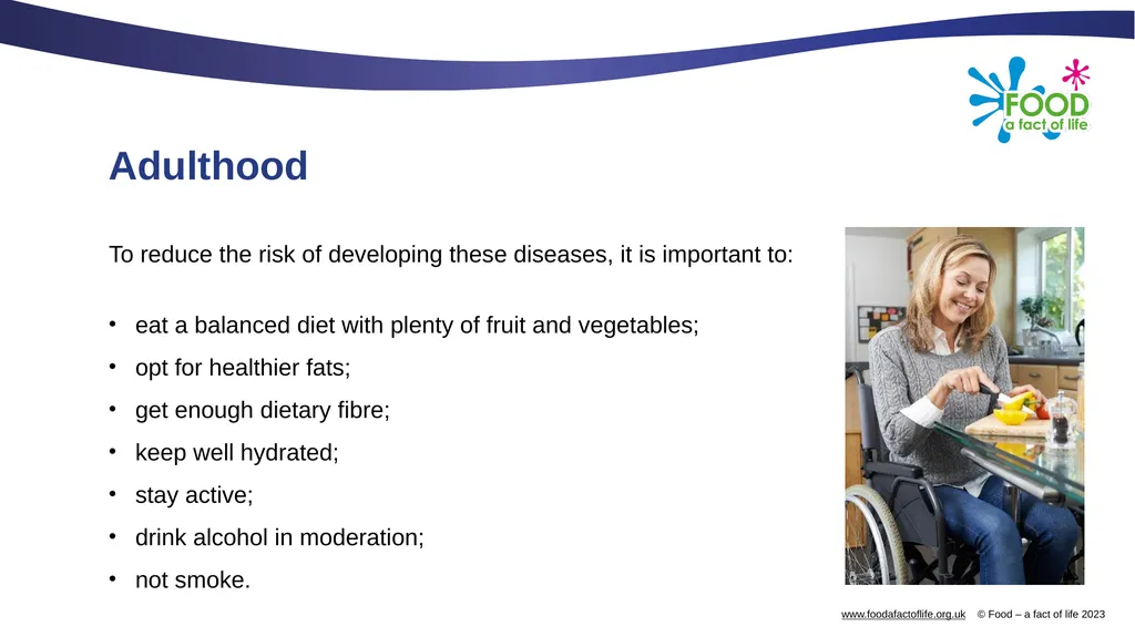 Nutritional needs through life The key stages in - slide 30 of 40
