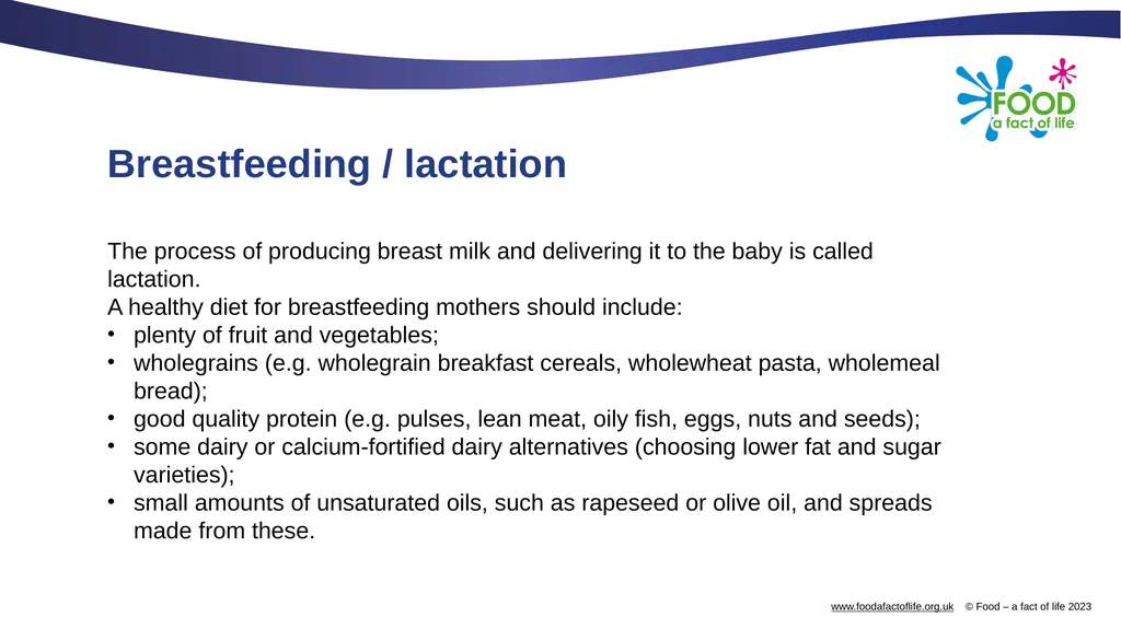 Nutritional needs through life The key stages in - slide 11 of 40