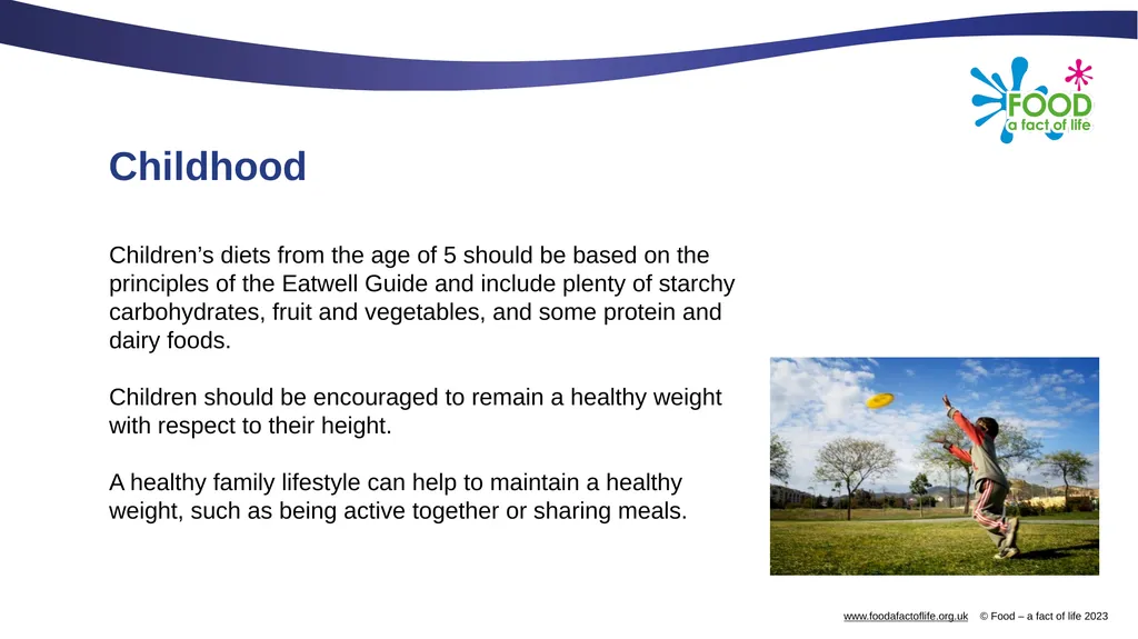Nutritional needs through life The key stages in - slide 24 of 40