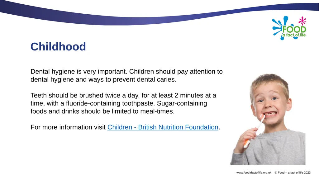 Nutritional needs through life The key stages in - slide 26 of 40