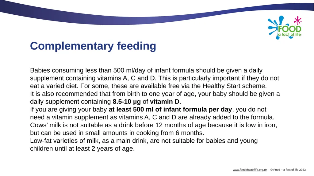 Nutritional needs through life The key stages in - slide 19 of 40