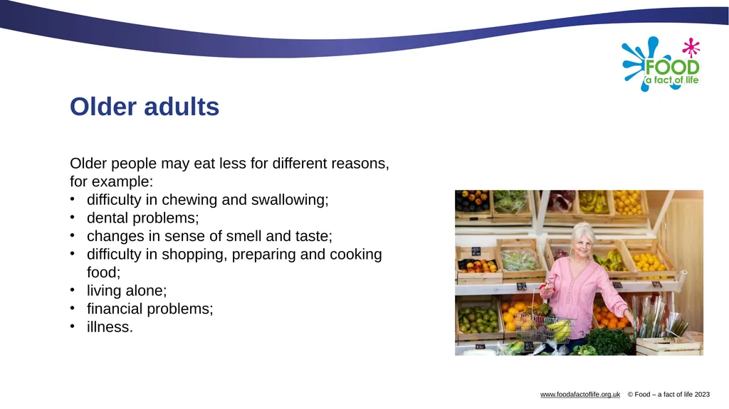 Nutritional needs through life The key stages in - slide 35 of 40