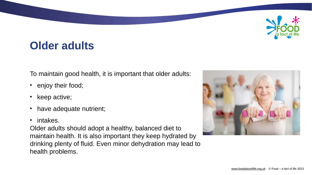Nutritional needs through life The key stages in - slide 36 of 40