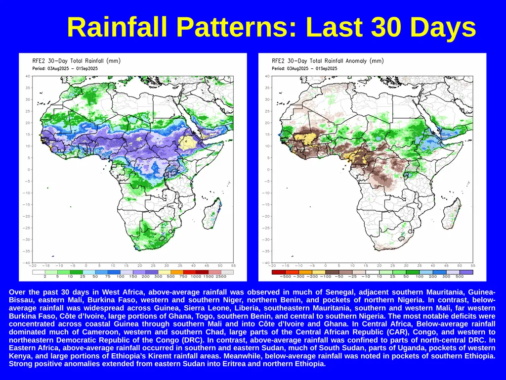 The African Monsoon Recent Evolution and Current - slide 5 of 12
