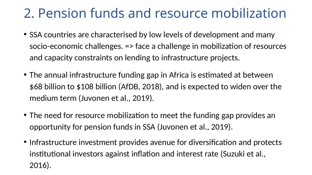 Africa’s pension landscape: The current situation, - slide 5 of 25