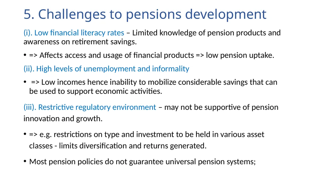 Africa’s pension landscape: The current situation, - slide 23 of 25