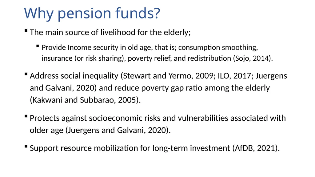 Africa’s pension landscape: The current situation, - slide 4 of 25