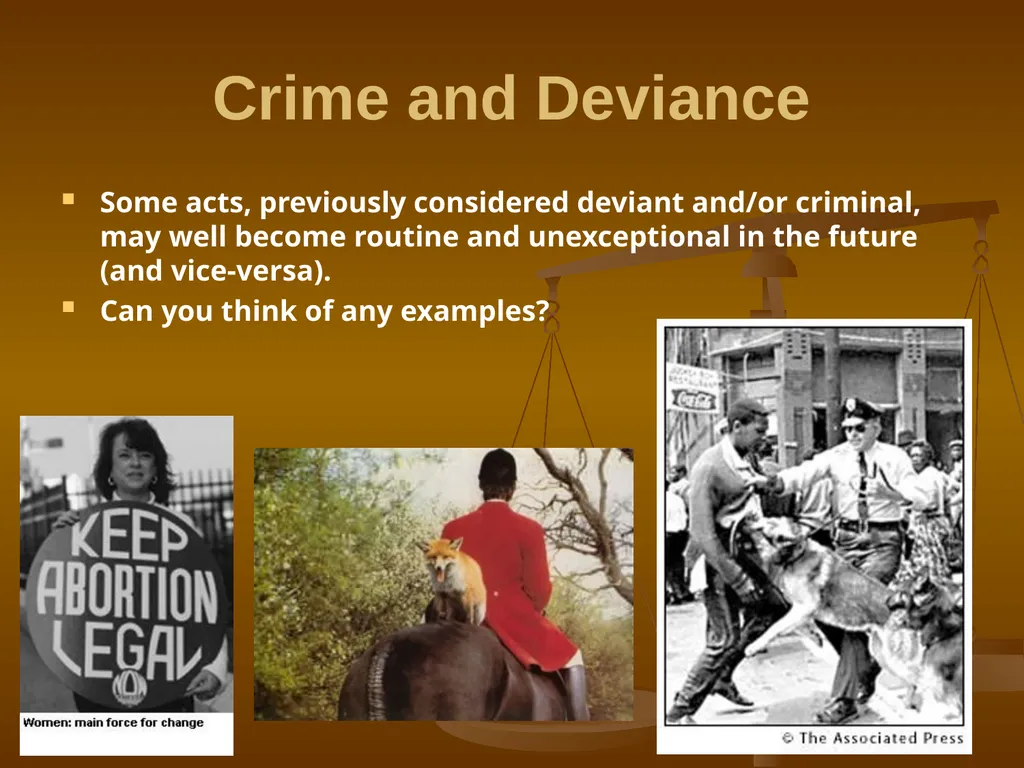 Introduction to Crime and Deviance *Though crime - slide 4 of 11