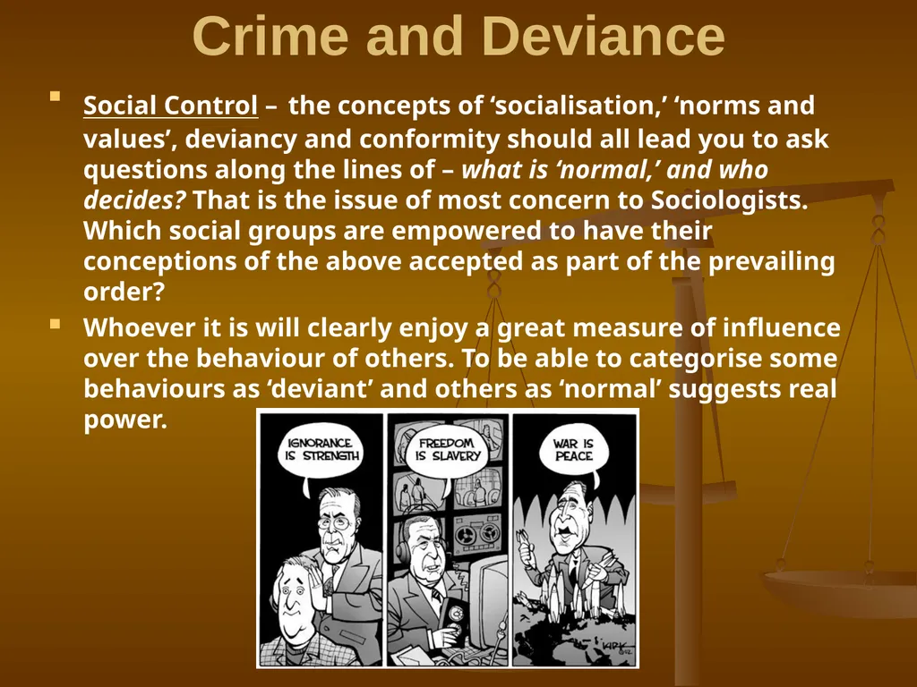 Introduction to Crime and Deviance *Though crime - slide 5 of 11