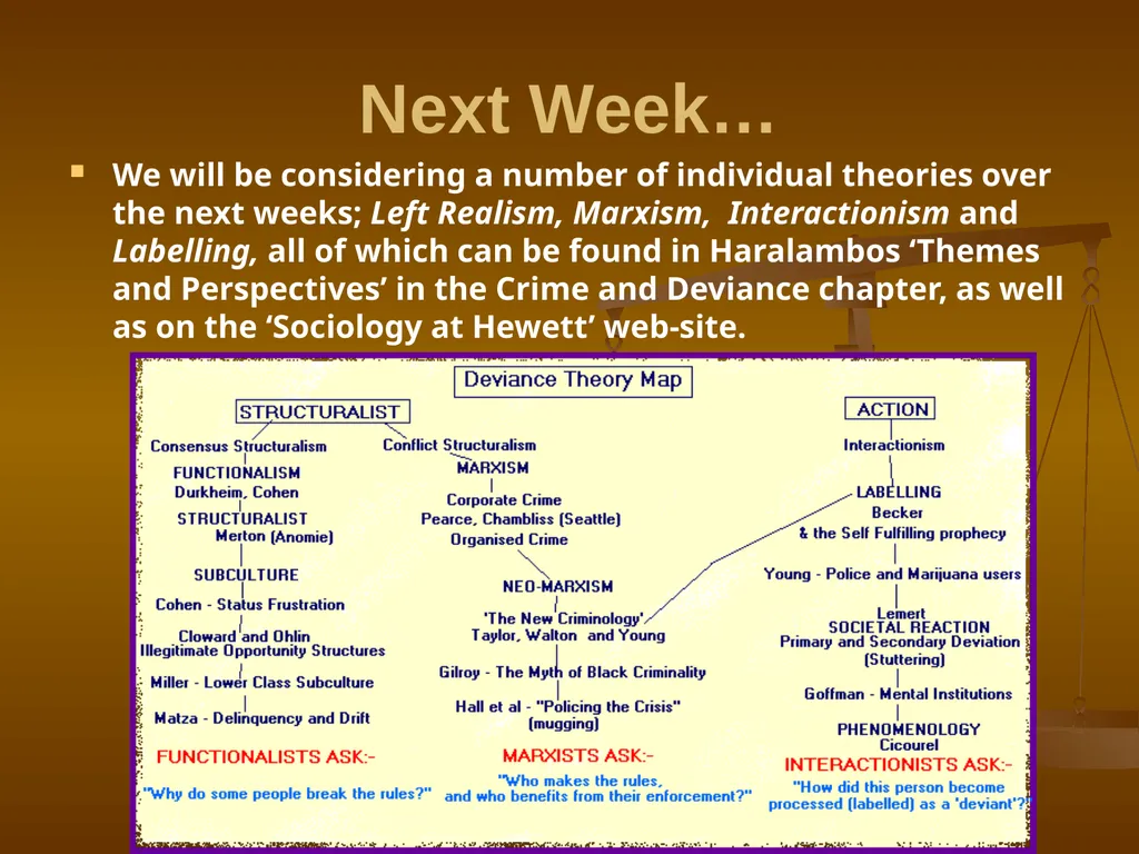 Introduction to Crime and Deviance *Though crime - slide 10 of 11