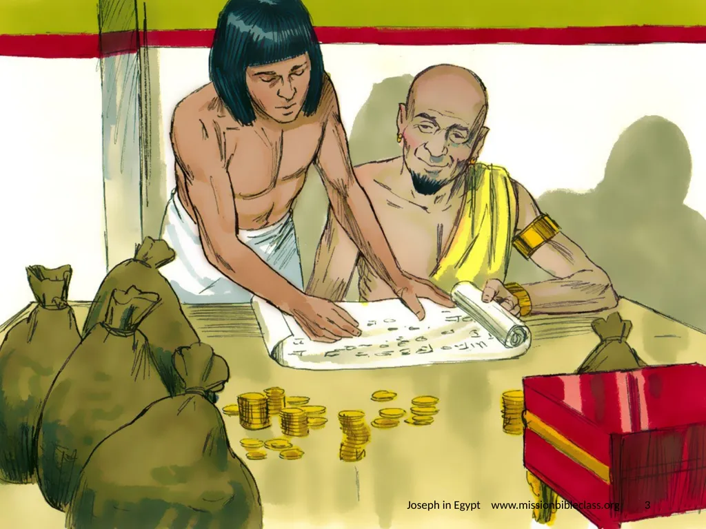 Genesis chapters 39 - 41 Joseph in Egypt - slide 3 of 24