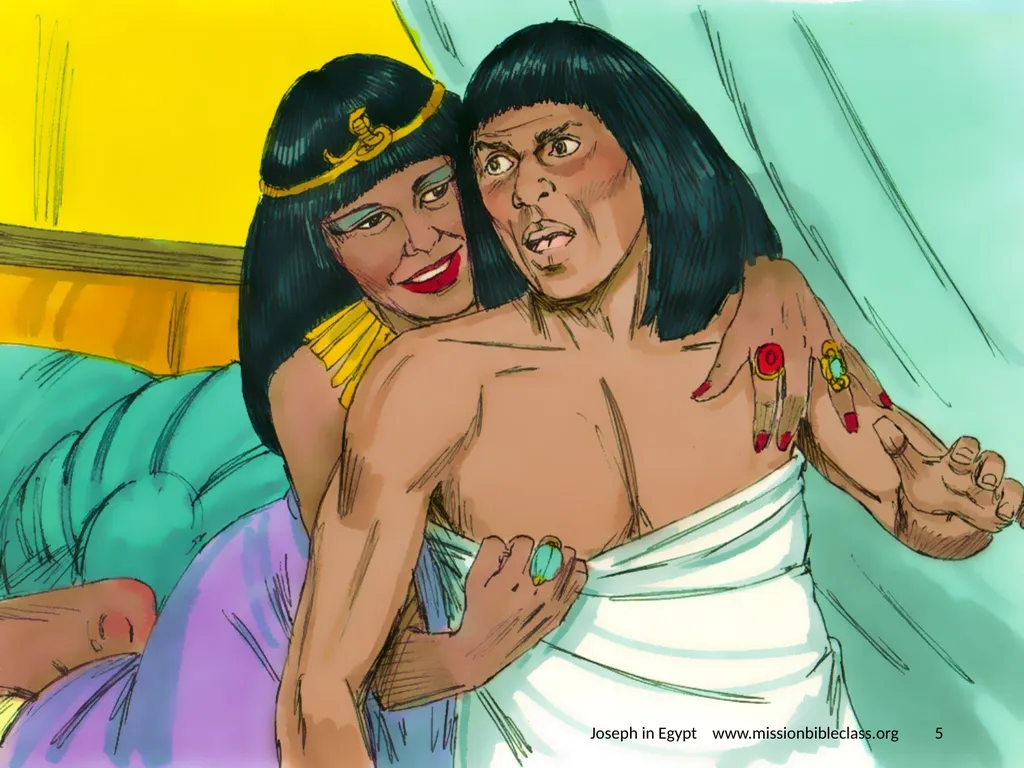 Genesis chapters 39 - 41 Joseph in Egypt - slide 5 of 24