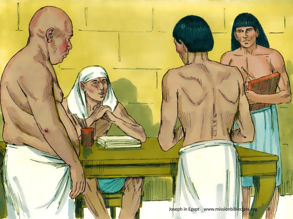 Genesis chapters 39 - 41 Joseph in Egypt - slide 8 of 24