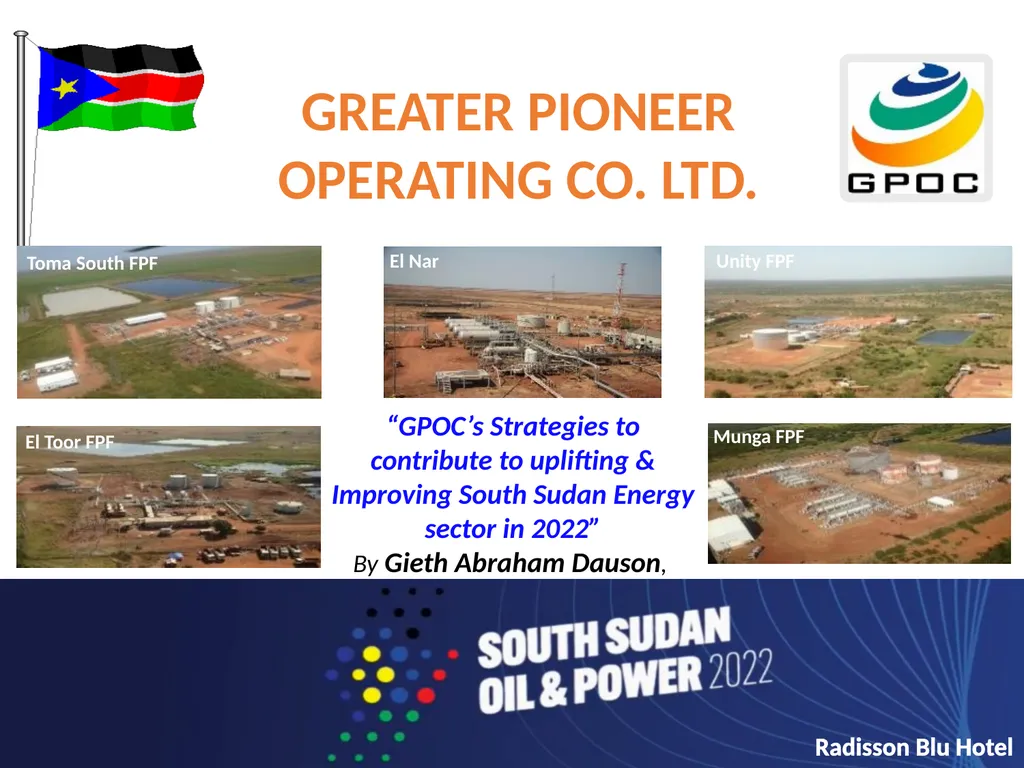 GREATER PIONEER OPERATING CO. LTD. Open “GPOC’s - slide 1 of 21