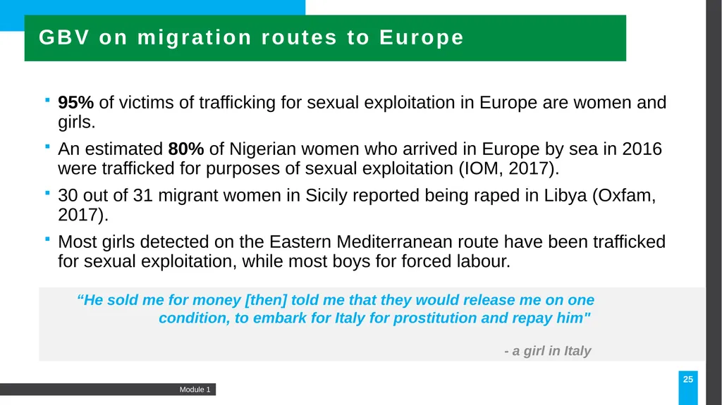MODULE Introduction to gender-based violence (GBV) - slide 25 of 44