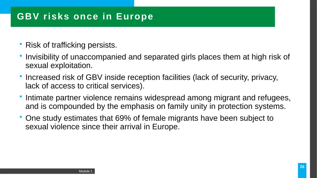MODULE Introduction to gender-based violence (GBV) - slide 26 of 44