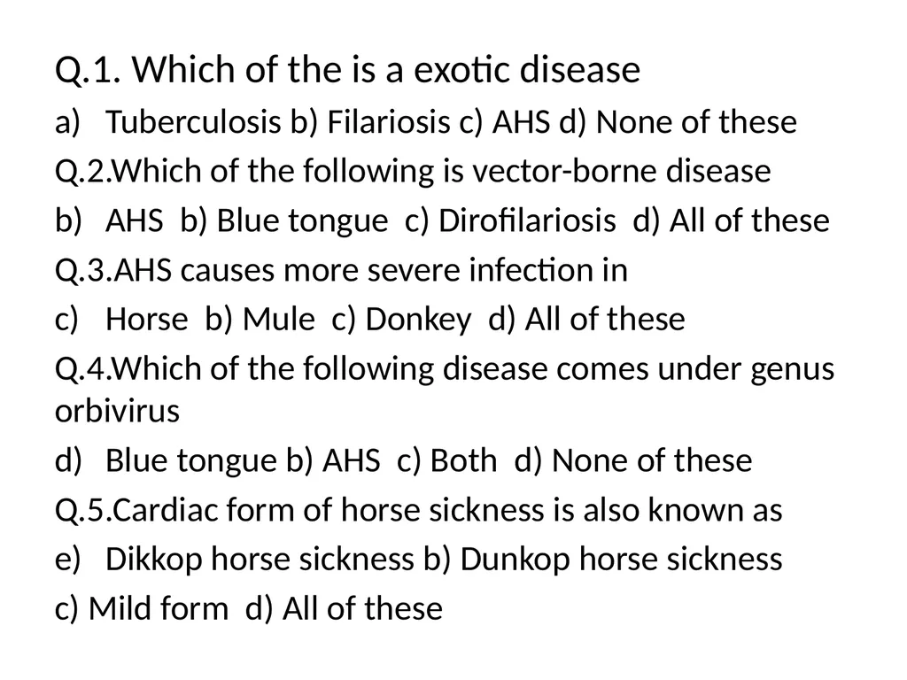 African Horse Sickness (Equine Plague) Dr - slide 7 of 16