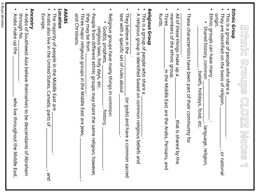 ETHNIC GROUPS Presentation, Graphic Organizers, & - slide 3 of 50