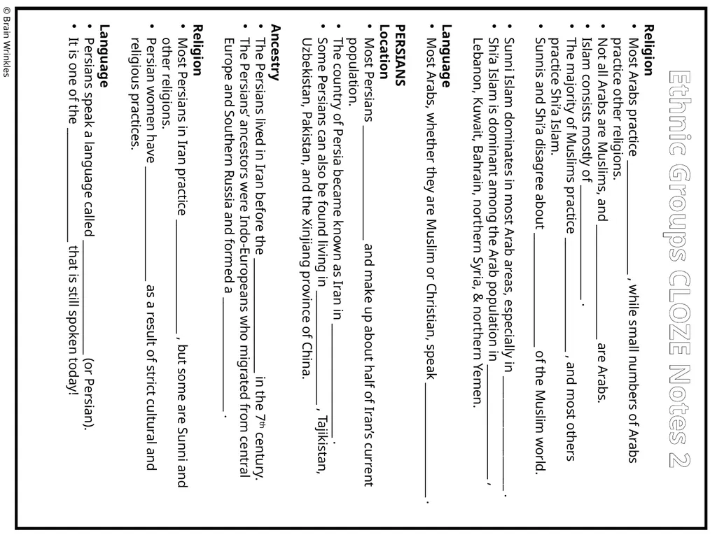 ETHNIC GROUPS Presentation, Graphic Organizers, & - slide 4 of 50