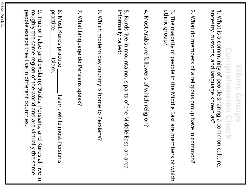 ETHNIC GROUPS Presentation, Graphic Organizers, & - slide 49 of 50