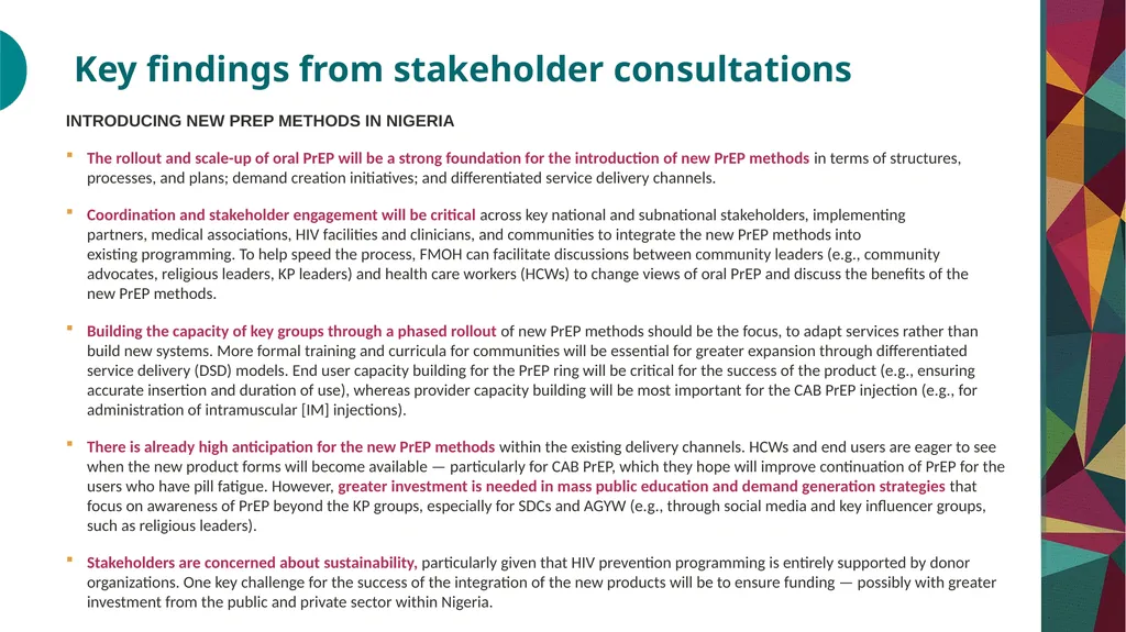 PrEP Introduction in Nigeria Value Chain Situation - slide 14 of 31