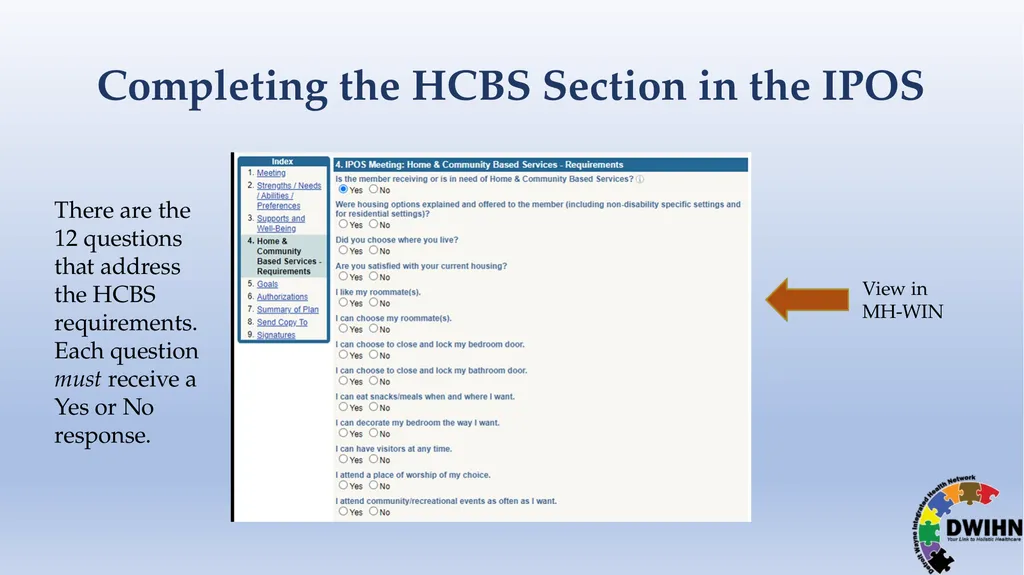 STEP BY STEP GUIDE TO HCBS What is HCBS? HCBS - slide 23 of 58