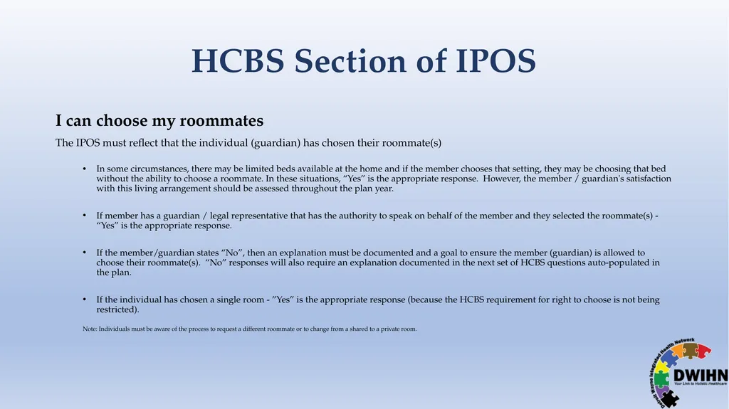 STEP BY STEP GUIDE TO HCBS What is HCBS? HCBS - slide 30 of 58
