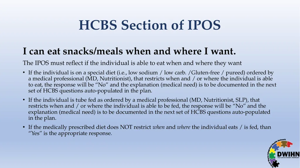 STEP BY STEP GUIDE TO HCBS What is HCBS? HCBS - slide 33 of 58