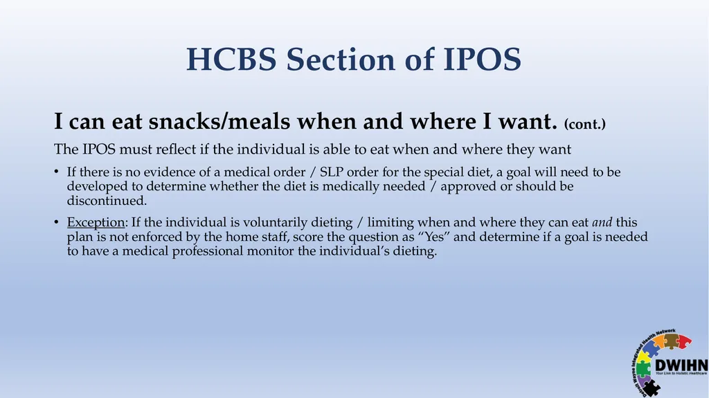 STEP BY STEP GUIDE TO HCBS What is HCBS? HCBS - slide 34 of 58
