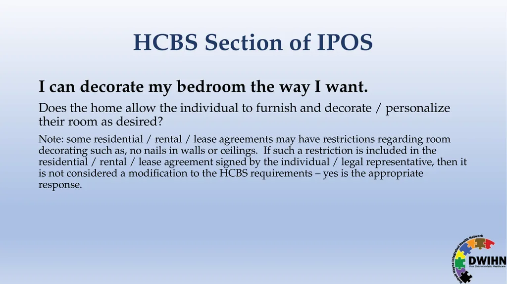 STEP BY STEP GUIDE TO HCBS What is HCBS? HCBS - slide 36 of 58