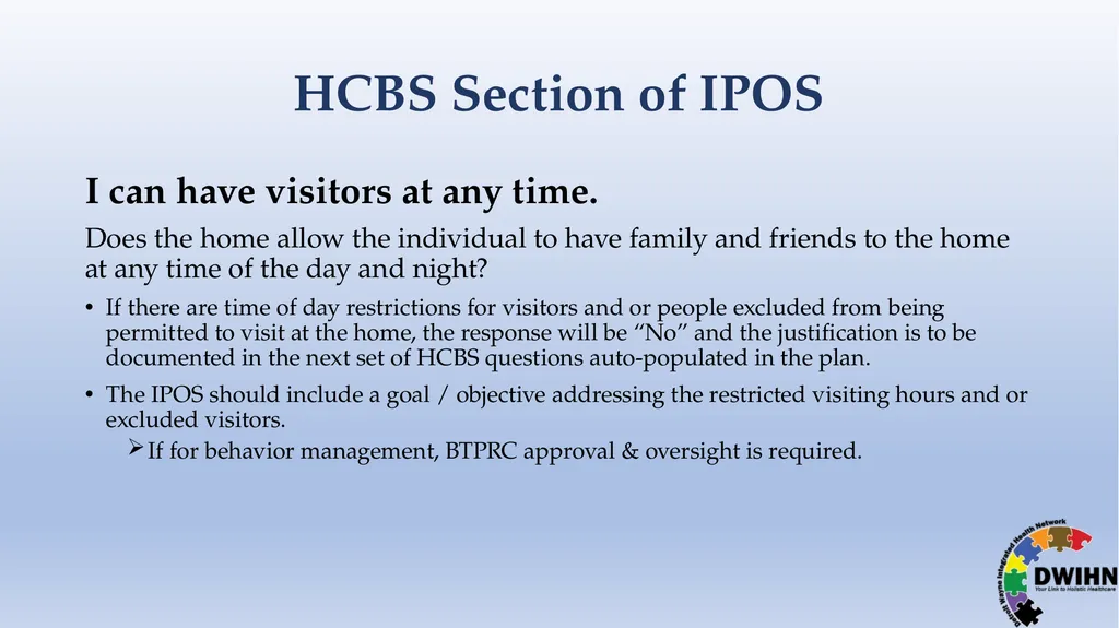 STEP BY STEP GUIDE TO HCBS What is HCBS? HCBS - slide 37 of 58