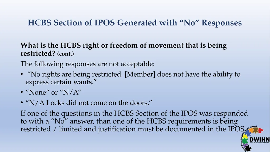 STEP BY STEP GUIDE TO HCBS What is HCBS? HCBS - slide 50 of 58